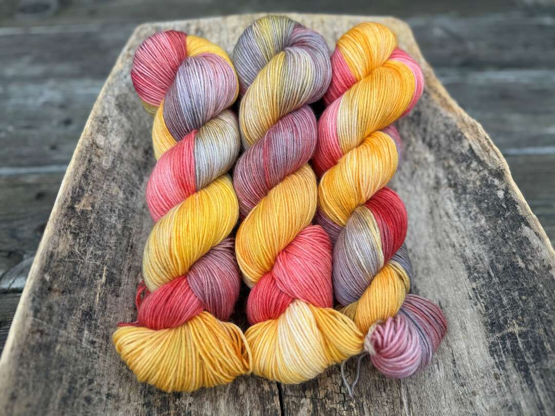 Handfärgat sockgarn