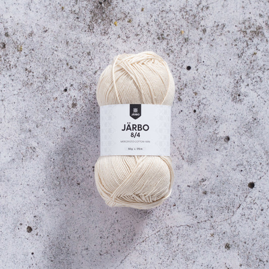 Järbo 8/4 Bomullsgarn 50 g - Off white