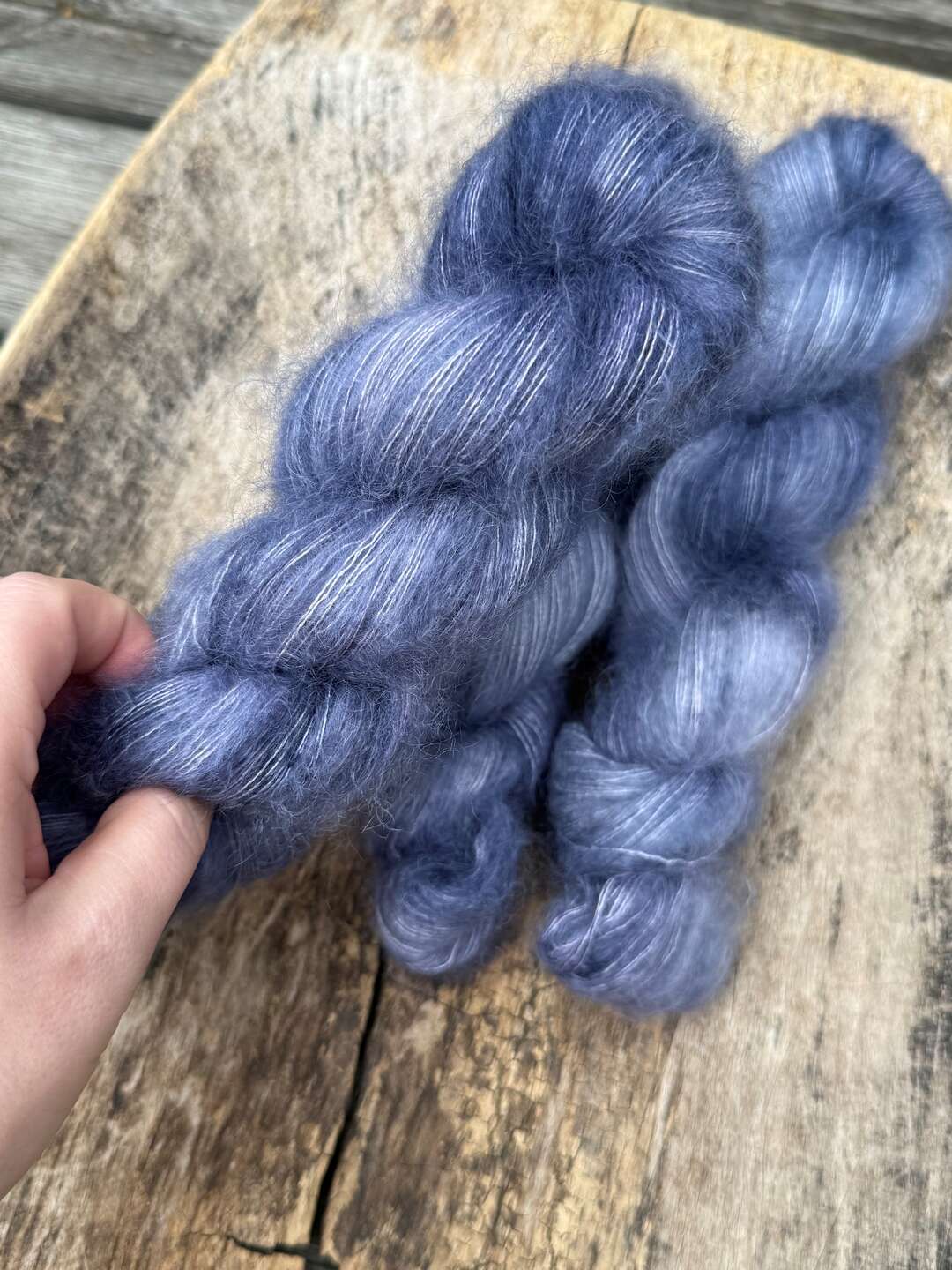 Luxury kid silk mohair - Blue magnolia