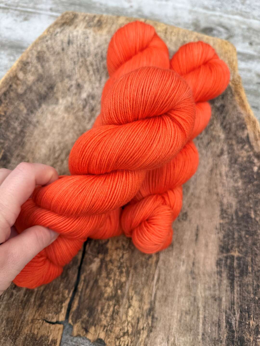 Merino sock - Red Orange
