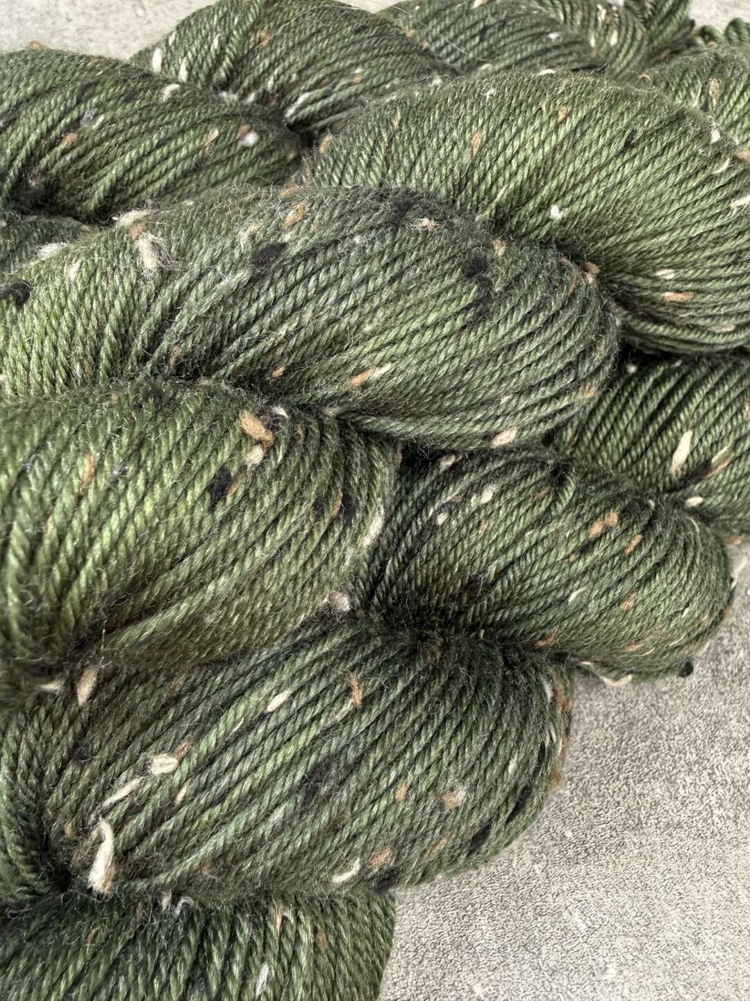 Tweed DK - Deep green