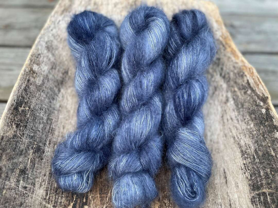 Luxury kid silk mohair - Blue magnolia