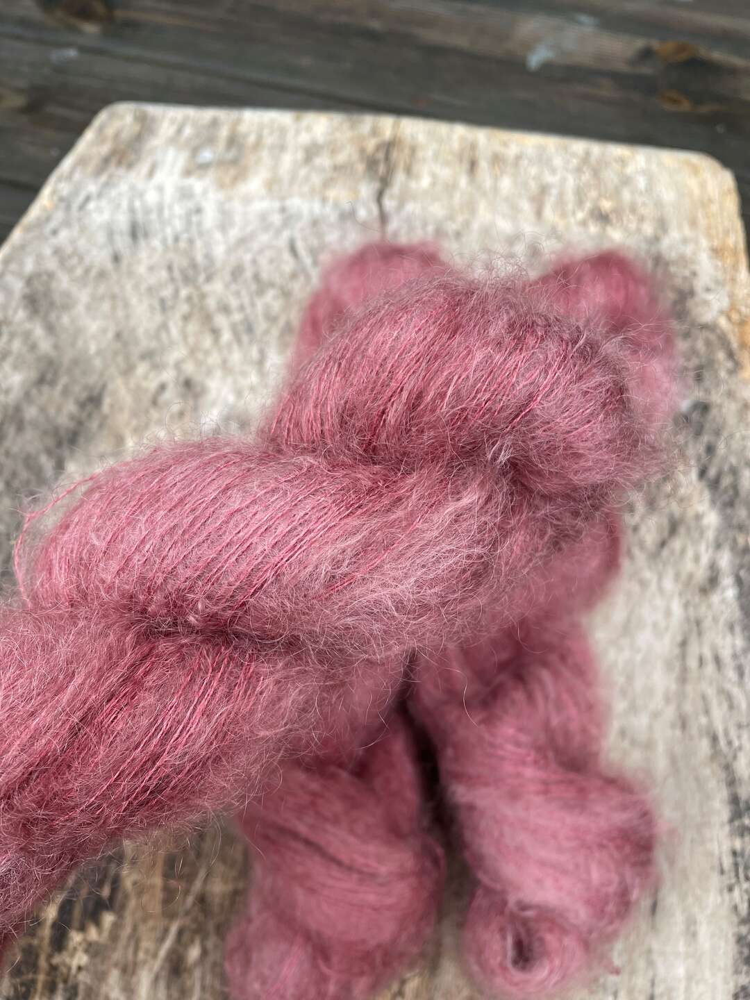 Luxury kid silk mohair - Mörk hallon