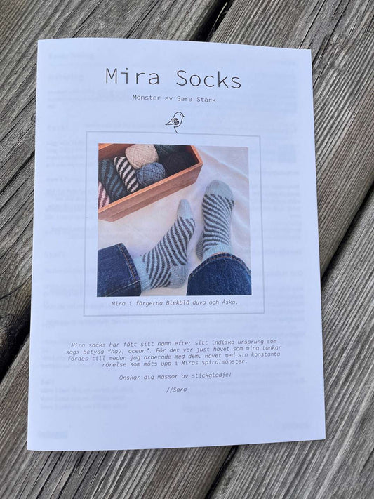 Mönster Sara Stark Blackbirdknits Mira socks