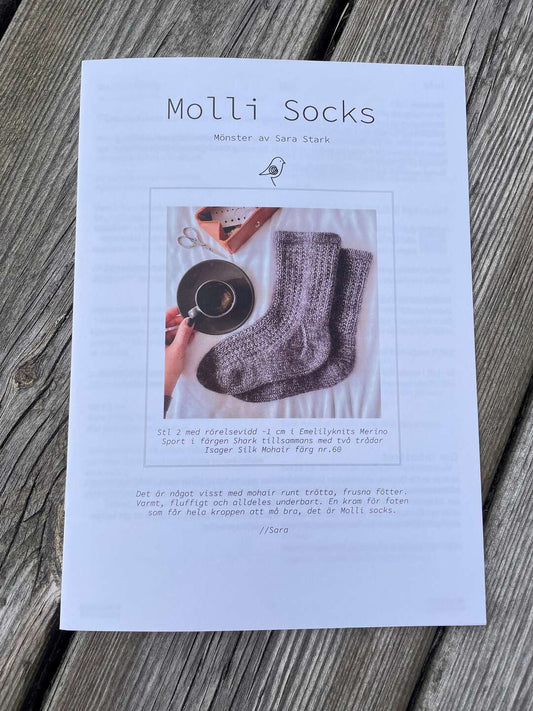 Mönster Sara Stark Blackbirdknits Molli socks