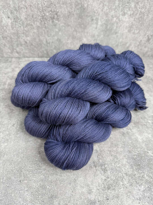 Extra fine merino silke - Blue steel