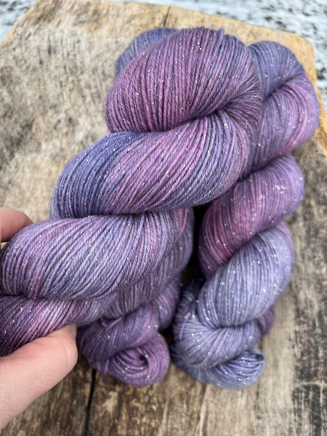 Glitter Merinosock - Verbena