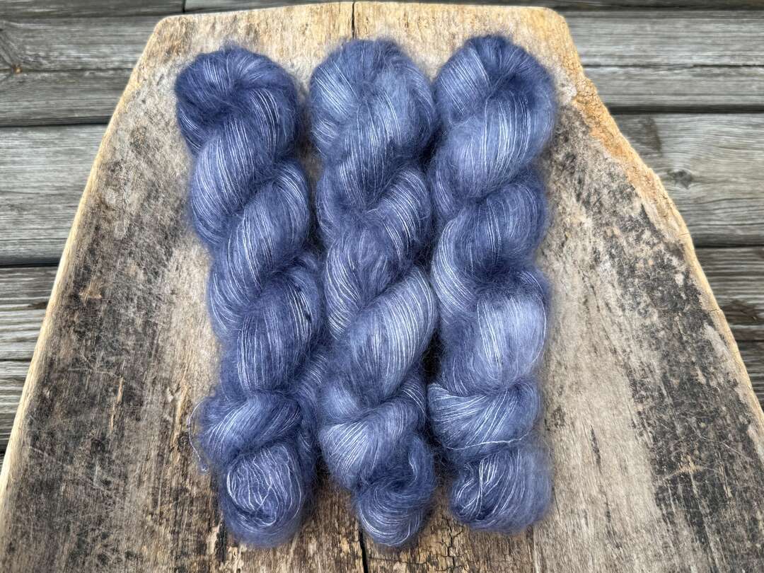 Luxury kid silk mohair - Blue magnolia