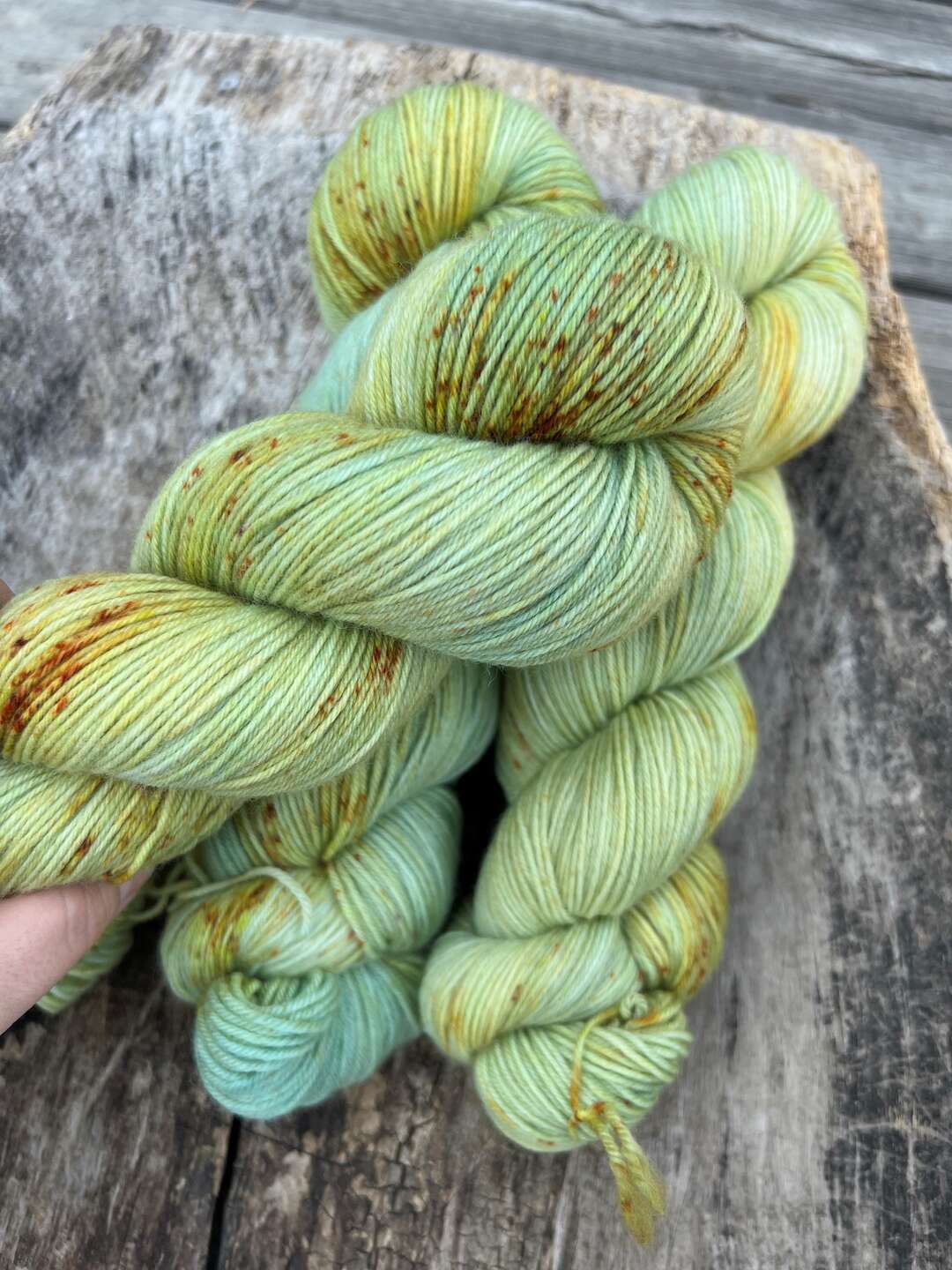 Merino sock - Golden pistachios