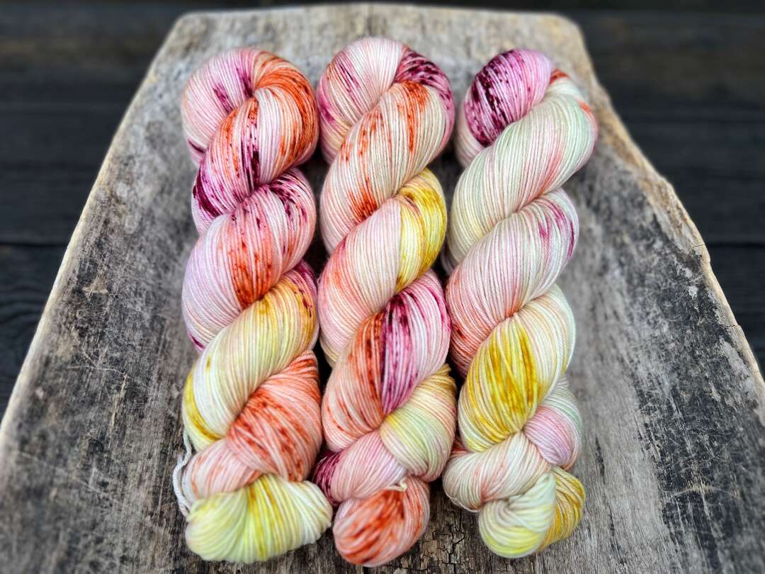 Merino sock - Tulip garden