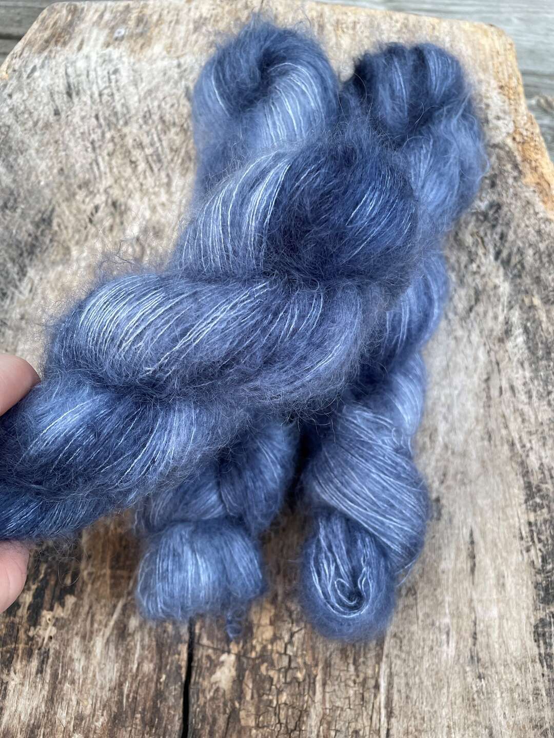 Luxury kid silk mohair - Blue magnolia