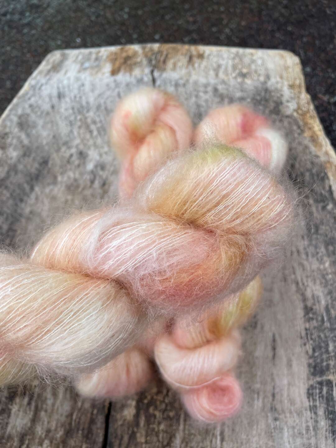 Luxury silk mohair - Peach cocktail