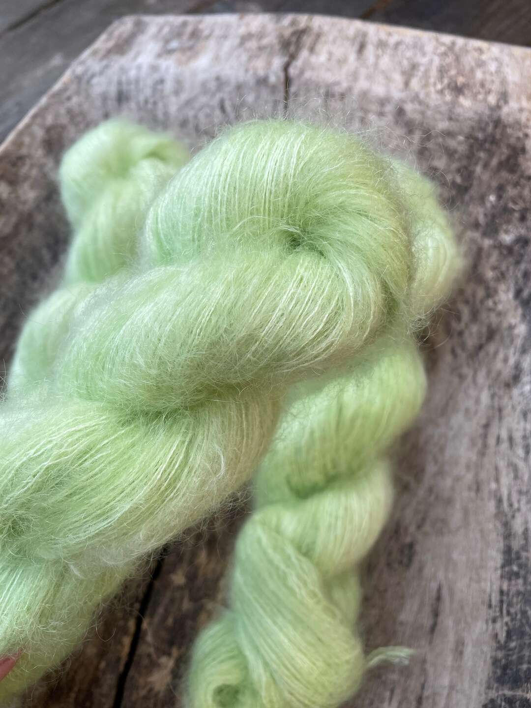 Luxury kid silk mohair - Green apple