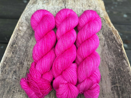 Merino sock - Hot pink