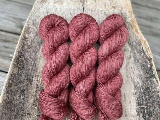 Merino sock - Dark raspberry