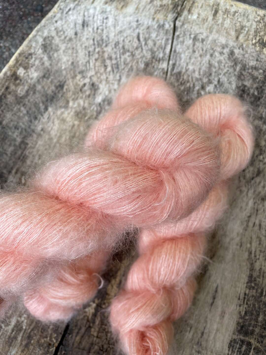 Luxury silk mohair - Peachy blush